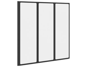 Douchescherm Zwart (120x117 cm) - 35% Korting!
