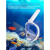Full Face Snorkelmasker - 28% Korting - Breedbeeld & Anti-lek