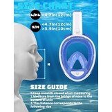Full Face Snorkelmasker - 28% Korting - Breedbeeld & Anti-lek