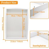 3D Fotolijst A4 Wit - Diepte 3cm | 26% Korting