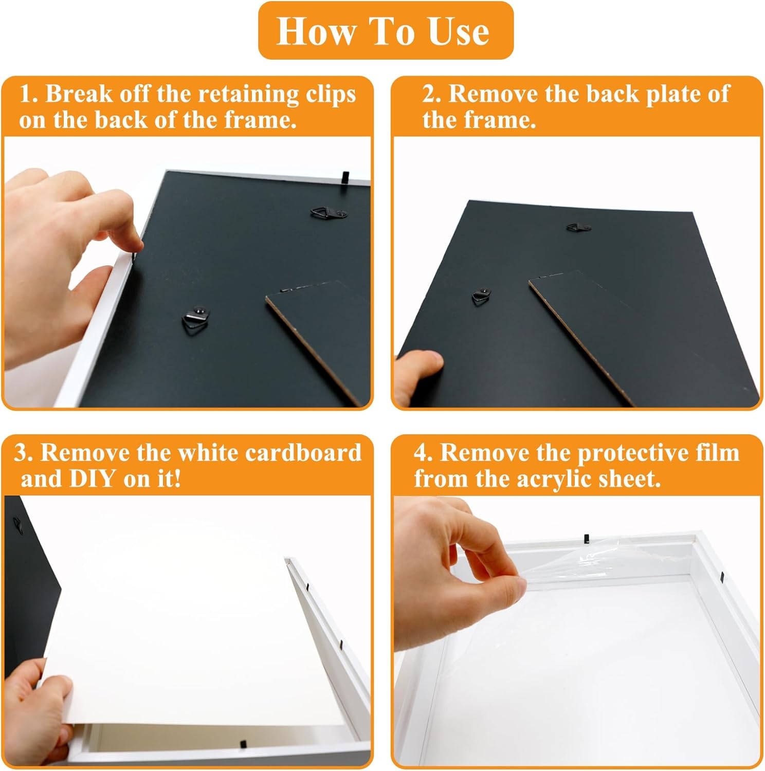 3D Fotolijst A4 Wit - Diepte 3cm | 26% Korting