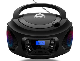 Boombox CD & Bluetooth Speler - Zwart | 29% Korting