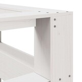 vidaXL Boekenkast Hoofdeinde L-vormig Grenenhout Wit - 35% Korting