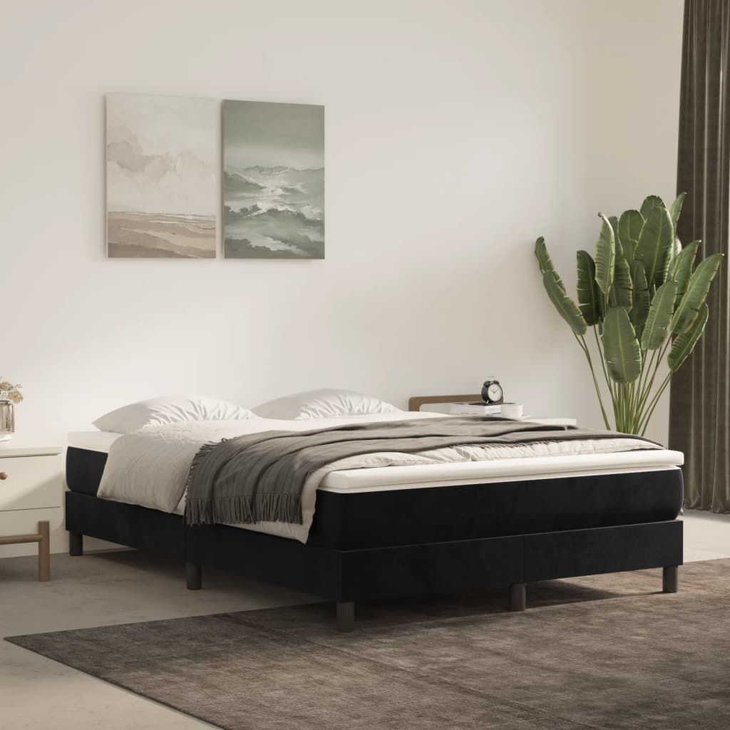 vidaXL Pocketveringmatras Zwart 140x200x20 cm - 35% Korting
