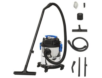 VidaXL Nat- en Droogzuiger 1200W 20L Zilver: 34% Korting!