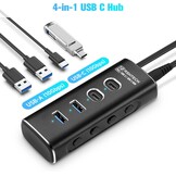 USB-C 3.2 Hub 4-poorts | 10 Gbps | 27% Korting
