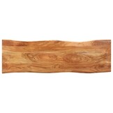 Boomstambank 110cm Massief Acaciahout & Staal - 35% Korting!
