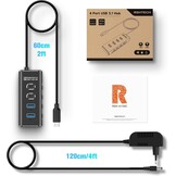 USB-C 3.2 Hub 4-poorts | 10 Gbps | 27% Korting