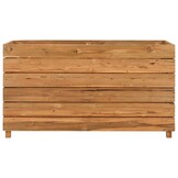 Geretourneerde Plantenbak 100x40x38cm Gerecycled Teakhout & Staal - 59% Korting!