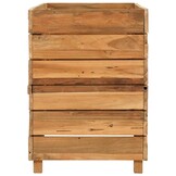Geretourneerde Plantenbak 100x40x38cm Gerecycled Teakhout & Staal - 59% Korting!