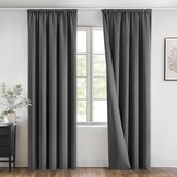 Grijze Verduisterende Gordijnen (2x) 140x280cm | 53% Korting