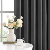 Grijze Verduisterende Gordijnen (2x) 140x280cm | 53% Korting