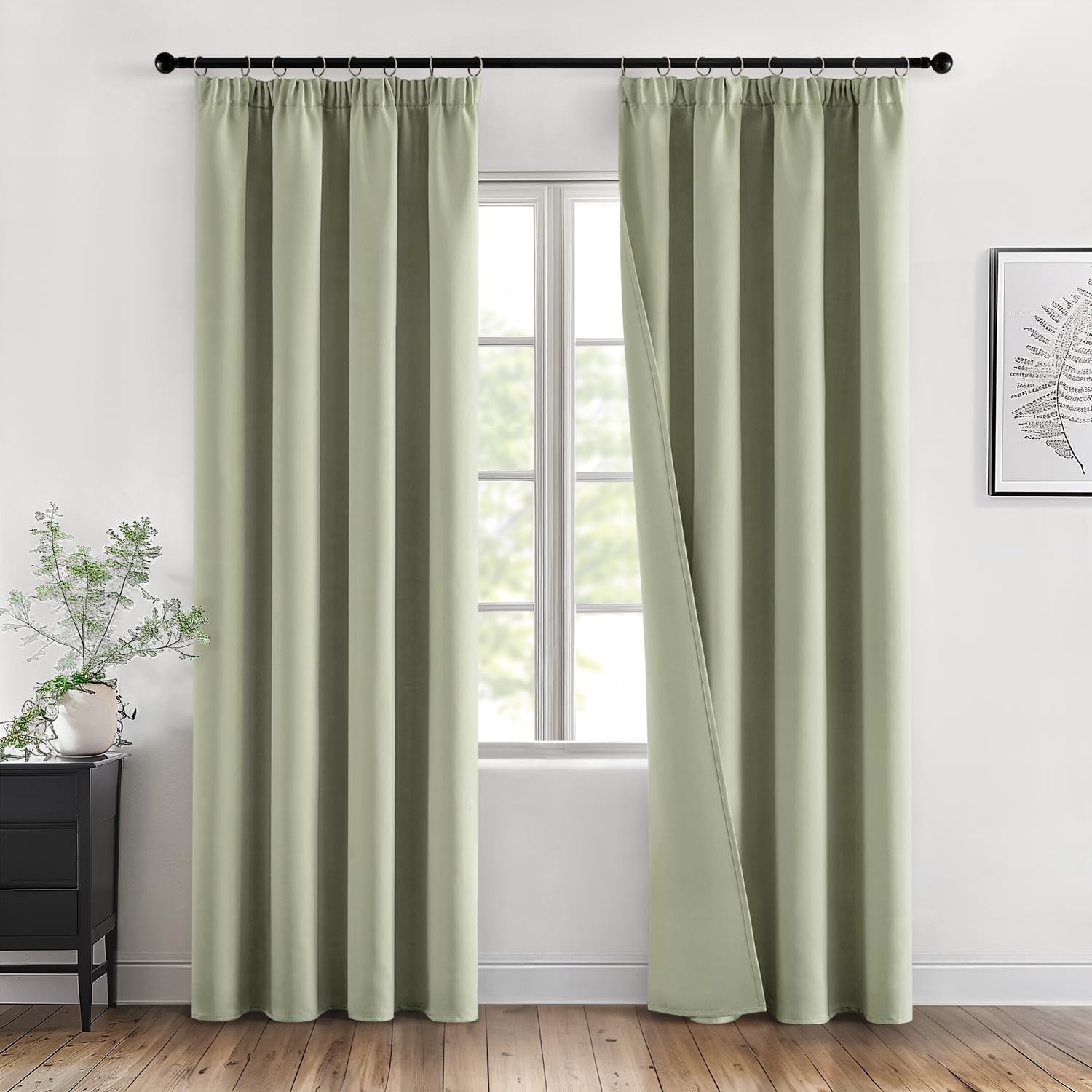 Grijze Verduisterende Gordijnen (2x) 140x280cm | 53% Korting