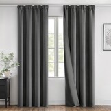 Grijze Verduisterende Gordijnen (2x) 140x280cm | 53% Korting