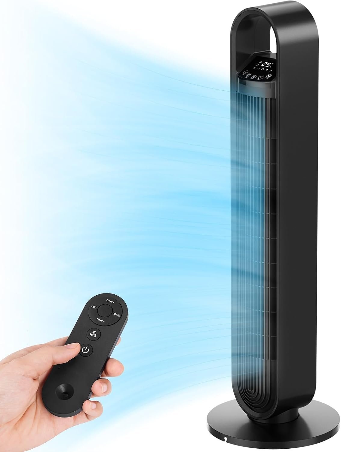 Torenventilator 92cm Zwart - 64% Korting | Afstandsbediening
