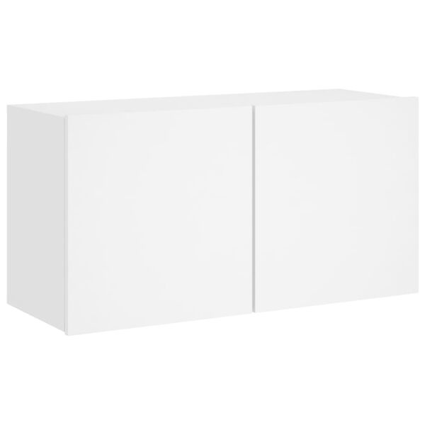 VidaXL TV-meubel Wandgemonteerd Wit - 34% Korting