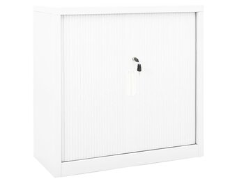 VidaXL Roldeurkast 90x40x90cm Wit - 55% Korting!