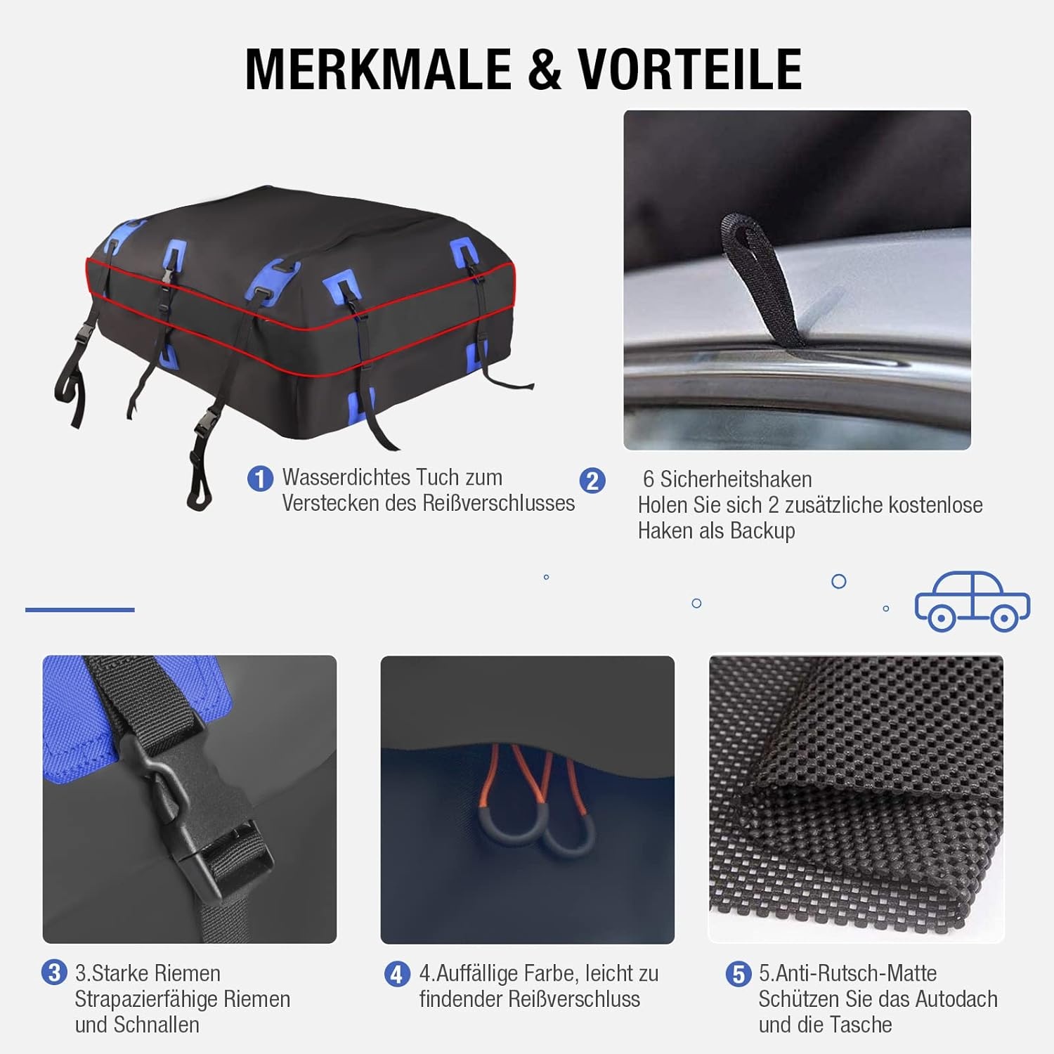 Opvouwbare Dakkoffer 425L PVC Waterdicht met Korting!