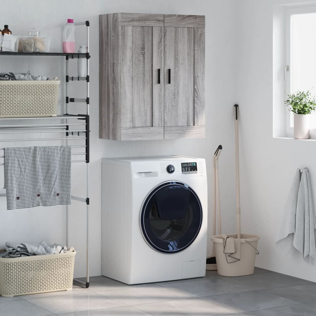 vidaXL Wandkast Grijs Sonoma Eiken 69,5x34x90 cm - 52% Korting!