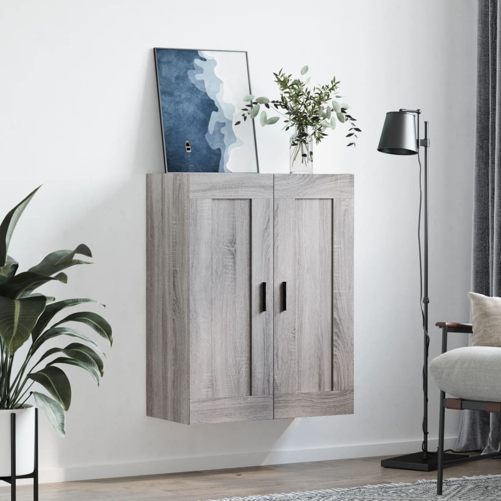 vidaXL Wandkast Grijs Sonoma Eiken 69,5x34x90 cm - 52% Korting!