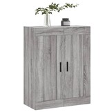 vidaXL Wandkast Grijs Sonoma Eiken 69,5x34x90 cm - 52% Korting!