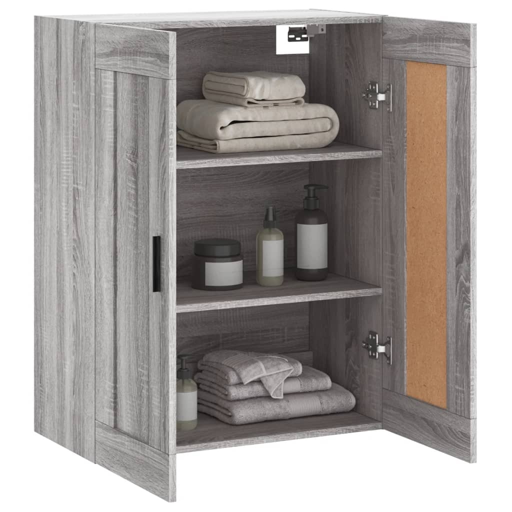 vidaXL Wandkast Grijs Sonoma Eiken 69,5x34x90 cm - 52% Korting!