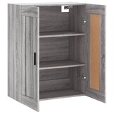 vidaXL Wandkast Grijs Sonoma Eiken 69,5x34x90 cm - 52% Korting!