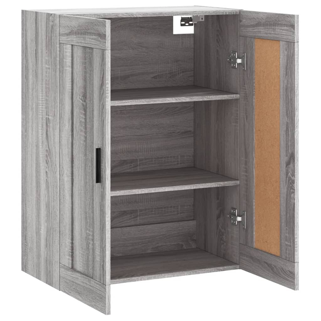 vidaXL Wandkast Grijs Sonoma Eiken 69,5x34x90 cm - 52% Korting!