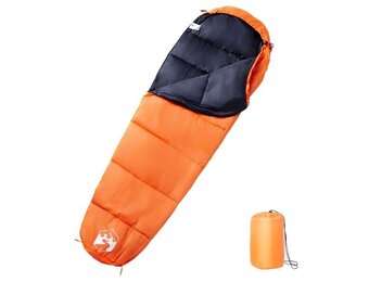 VidaXL Mummie Slaapzak - 3 Seizoenen - Oranje/Zwart - 65% Korting
