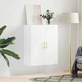 vidaXL Wandkast Wit - 69,5x34x90 cm - 53% Korting!