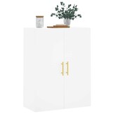 vidaXL Wandkast Wit - 69,5x34x90 cm - 53% Korting!