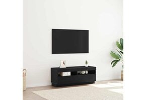 Moderne Zwarte TV-Kast met LED-Verlichting - 61% Korting