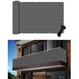 Privacyscherm Balkon Zwart 0.9x5m - 27% Korting!
