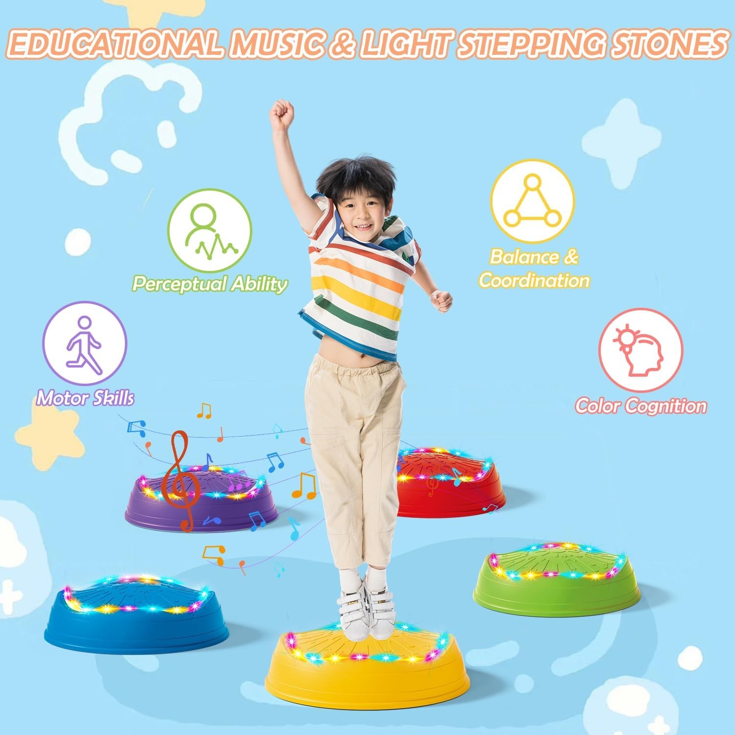 Balanceerstenen Kinderen: Licht & Muziek (41% Korting)