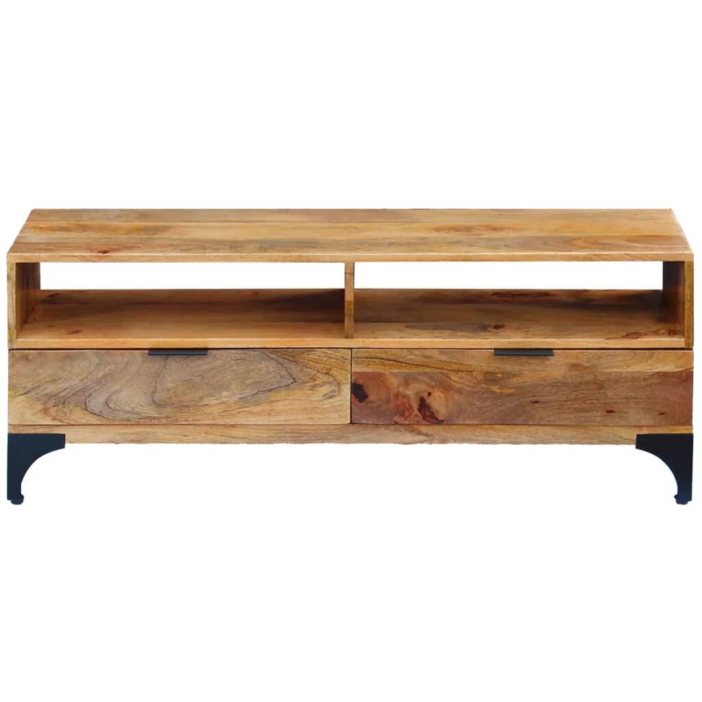 vidaXL TV-meubel Mangohout 120x35x45cm - 49% Korting