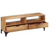 vidaXL TV-meubel Mangohout 120x35x45cm - 49% Korting