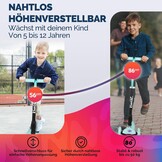 Kinderstep met LED-wielen & AirTag houder | 42% Korting