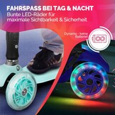 Kinderstep met LED-wielen & AirTag houder | 42% Korting