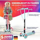 Kinderstep met LED-wielen & AirTag houder | 42% Korting