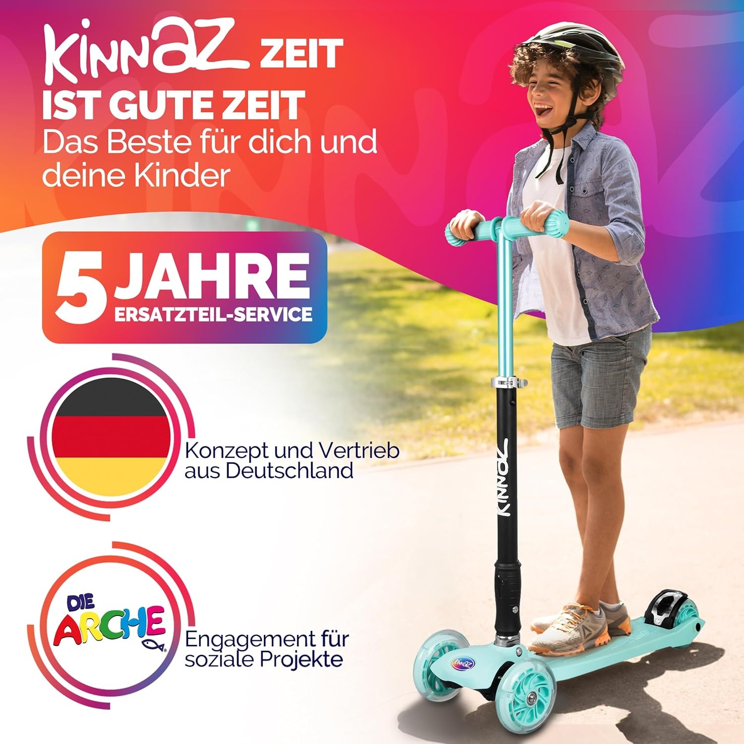 Kinderstep met LED-wielen & AirTag houder | 42% Korting