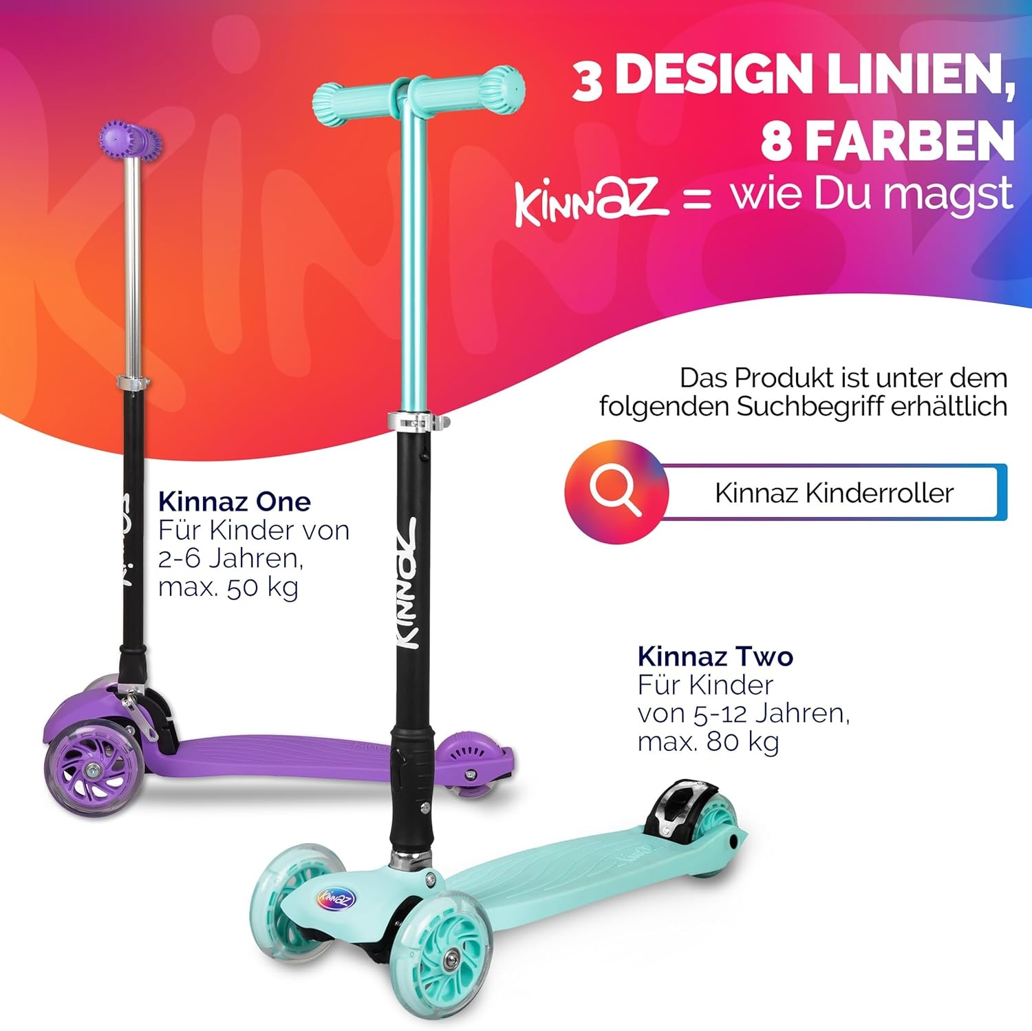 Kinderstep met LED-wielen & AirTag houder | 42% Korting