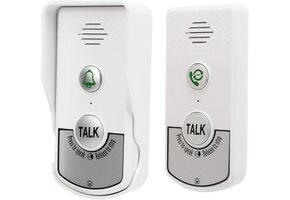 Draadloze Spraakintercom Deurbel - 1000m Bereik, Wit - 41% Korting
