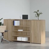 vidaXL Opbergkast Sonoma Eiken - 54% Korting