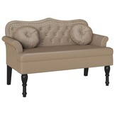 Chesterfield Bank Cappuccino Nep Leer - 35% Korting!