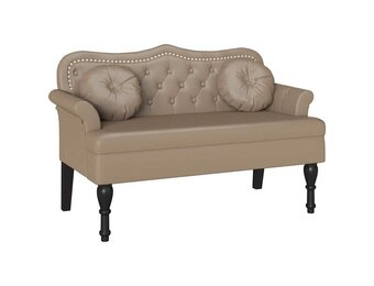 Chesterfield Bank Cappuccino Nep Leer - 35% Korting!