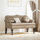 Chesterfield Bank Cappuccino Nep Leer - 35% Korting!