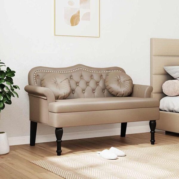 Chesterfield Bank Cappuccino Nep Leer - 35% Korting!