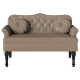 Chesterfield Bank Cappuccino Nep Leer - 35% Korting!