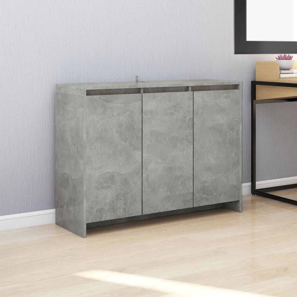 vidaXL Dressoir Betongrijs 102x33x75 cm - 52% Korting!