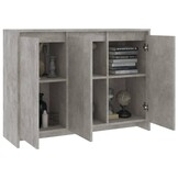 vidaXL Dressoir Betongrijs 102x33x75 cm - 52% Korting!